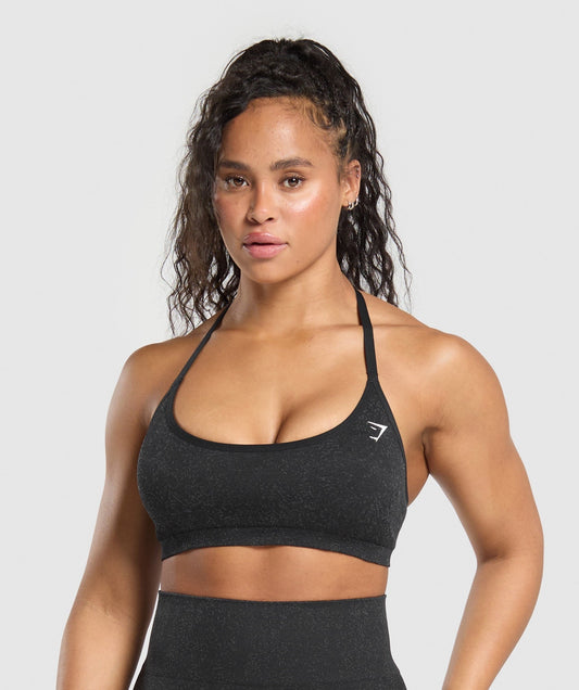 Gymshark Adapt Fleck T-Back Bra - Black
