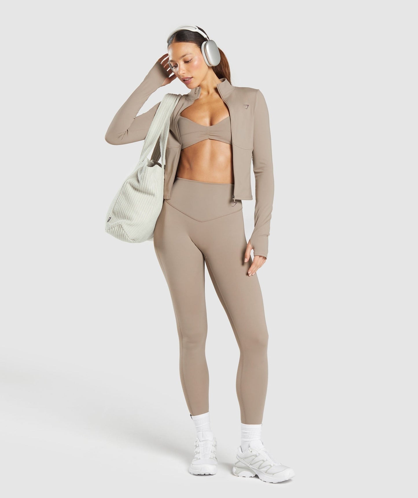 Gymshark Elevate Tracktop - Lifestyle Brown