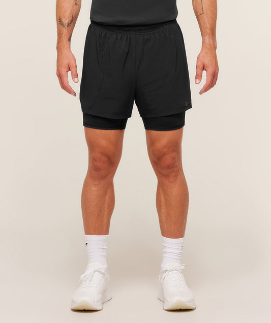 Gymshark Running 4" 2in1 Shorts - Black