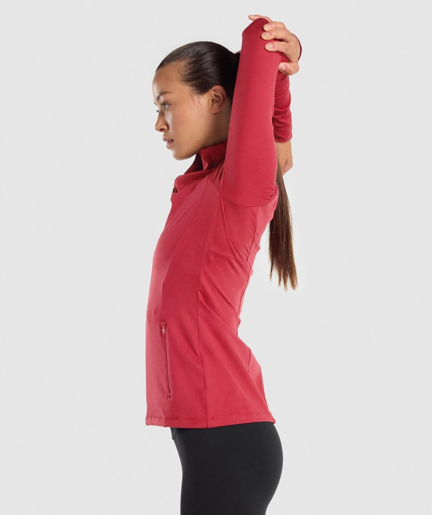 Gymshark Training Zip Up - Burgundy