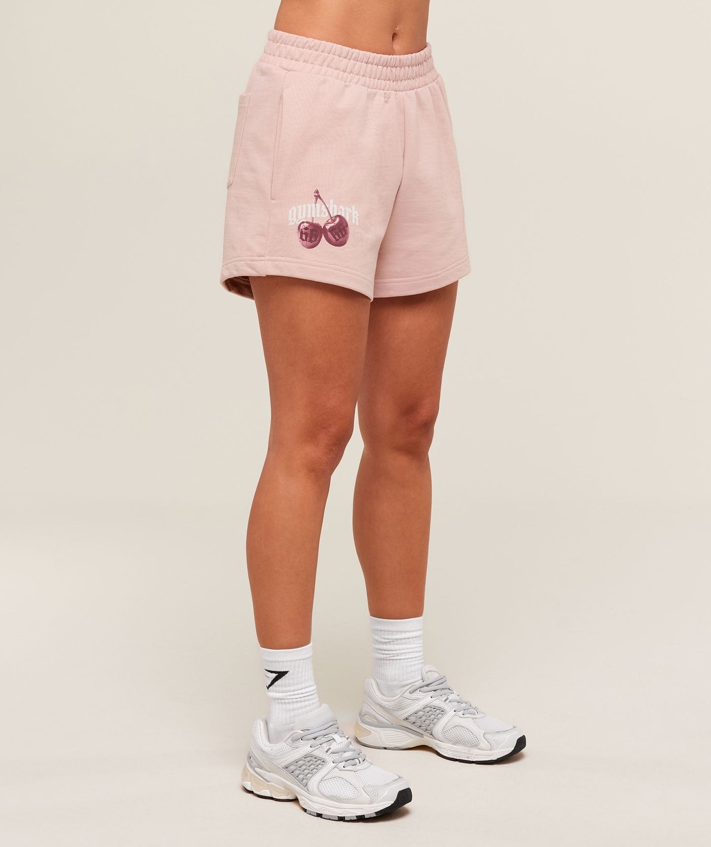 Gymshark Cherry Graphic Shorts - Lift Pink