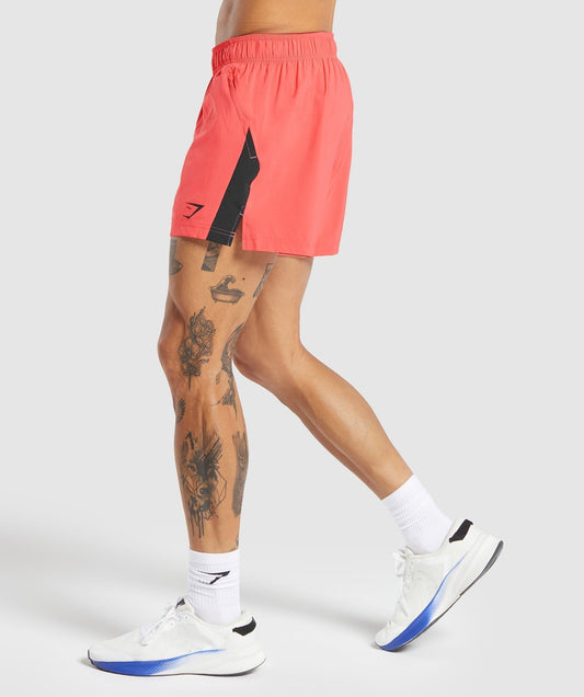 Gymshark Sport 5" Shorts - Tropical Pink/Black