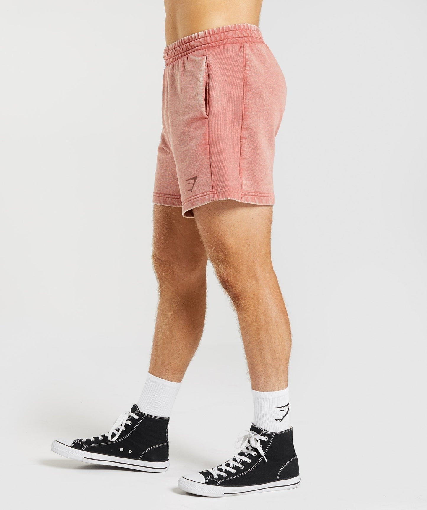 Gymshark Power Washed 5" Shorts - Rose Brown