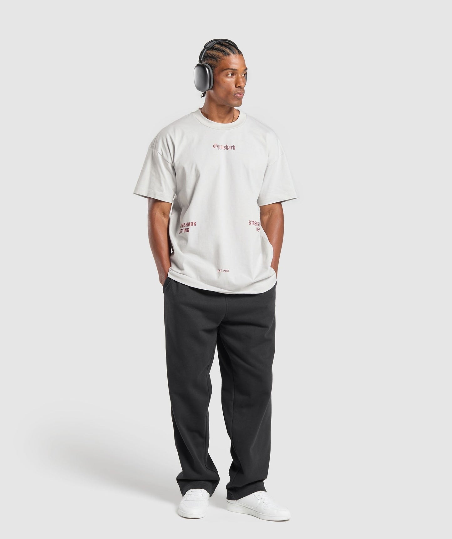 Gymshark Strength Dept Graphic T-Shirt - Metal Grey