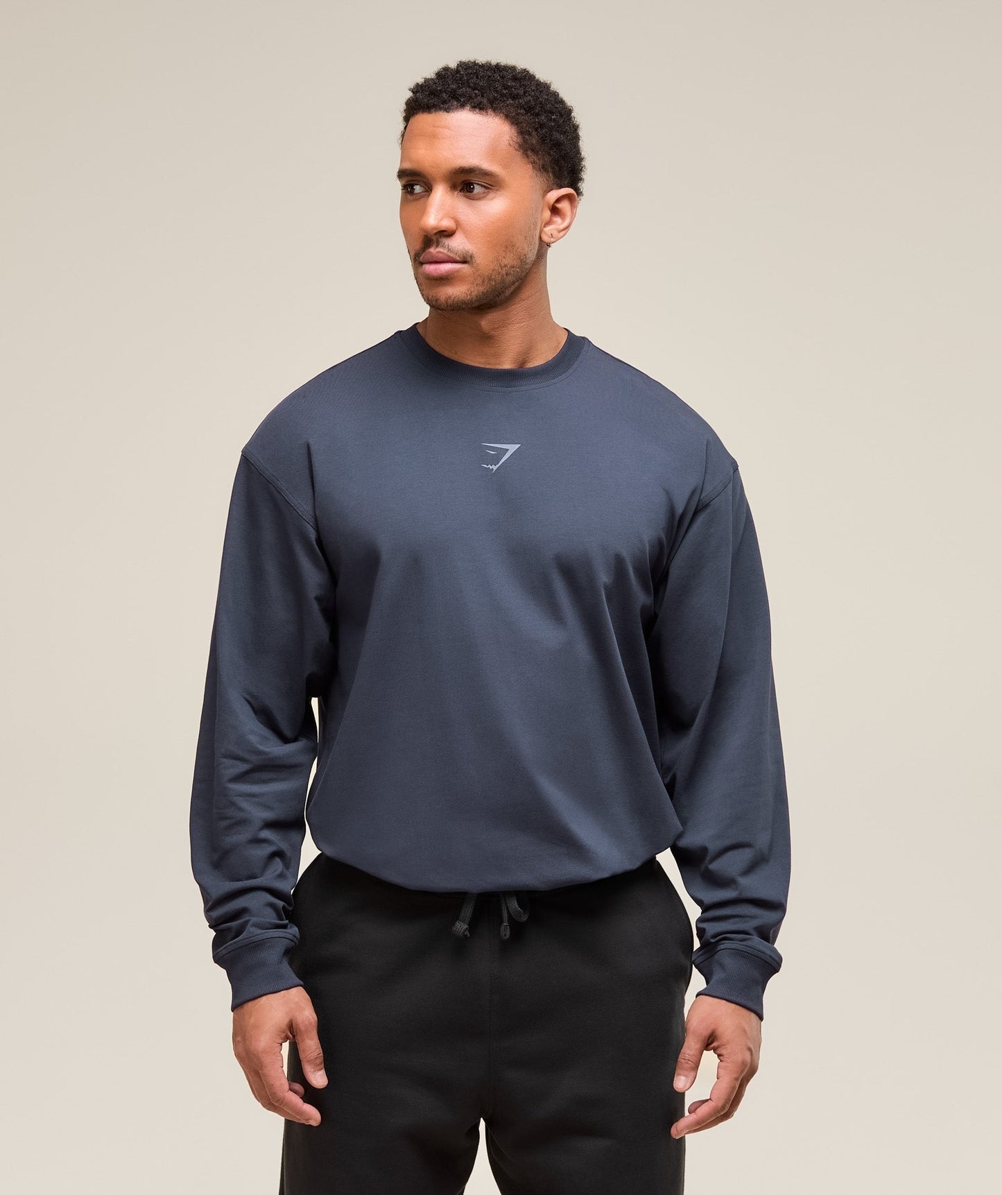 Gymshark Power Long Sleeve T-Shirt - Heavy Blue