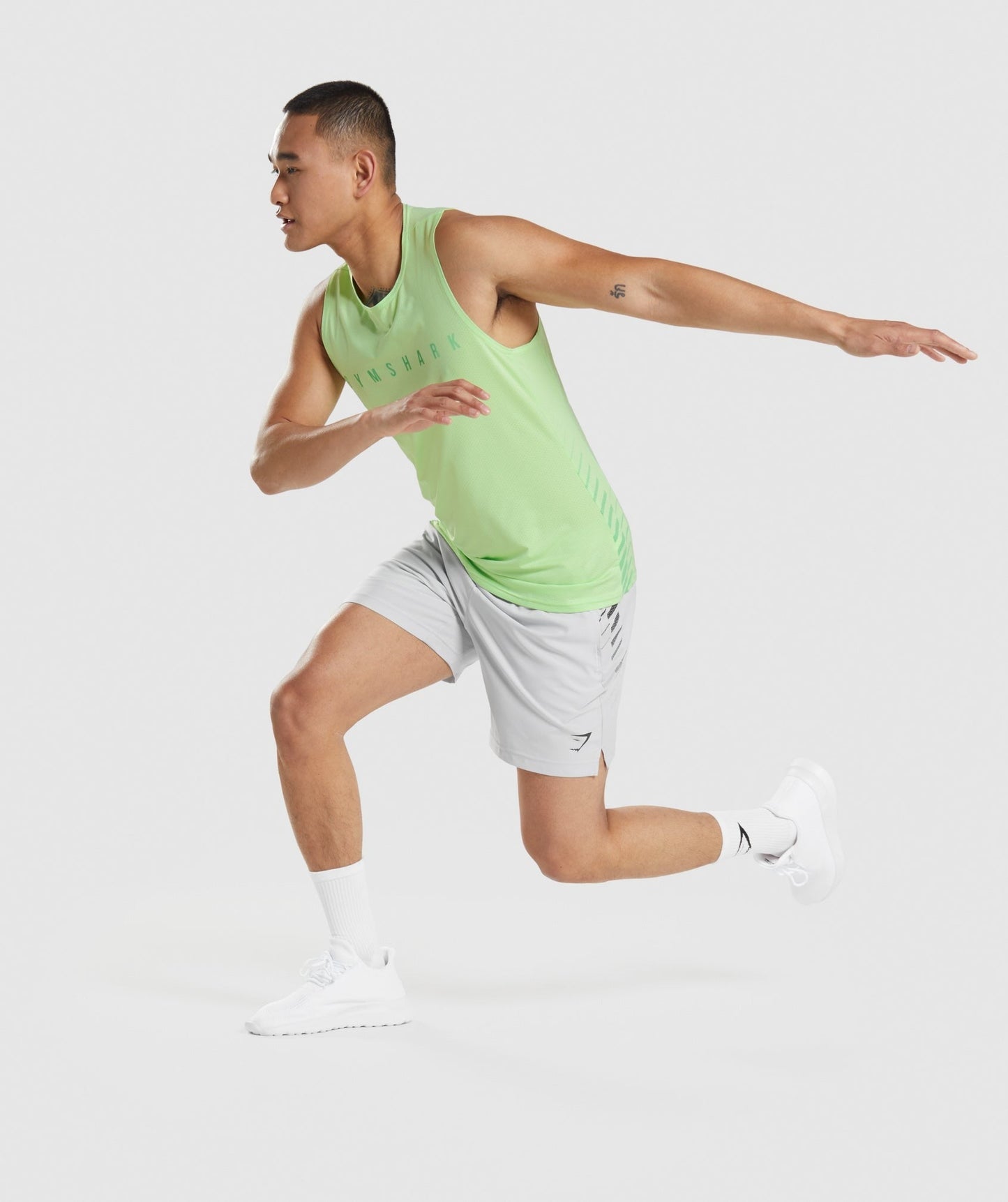 Gymshark Sport Stripe Tank - Bali Green