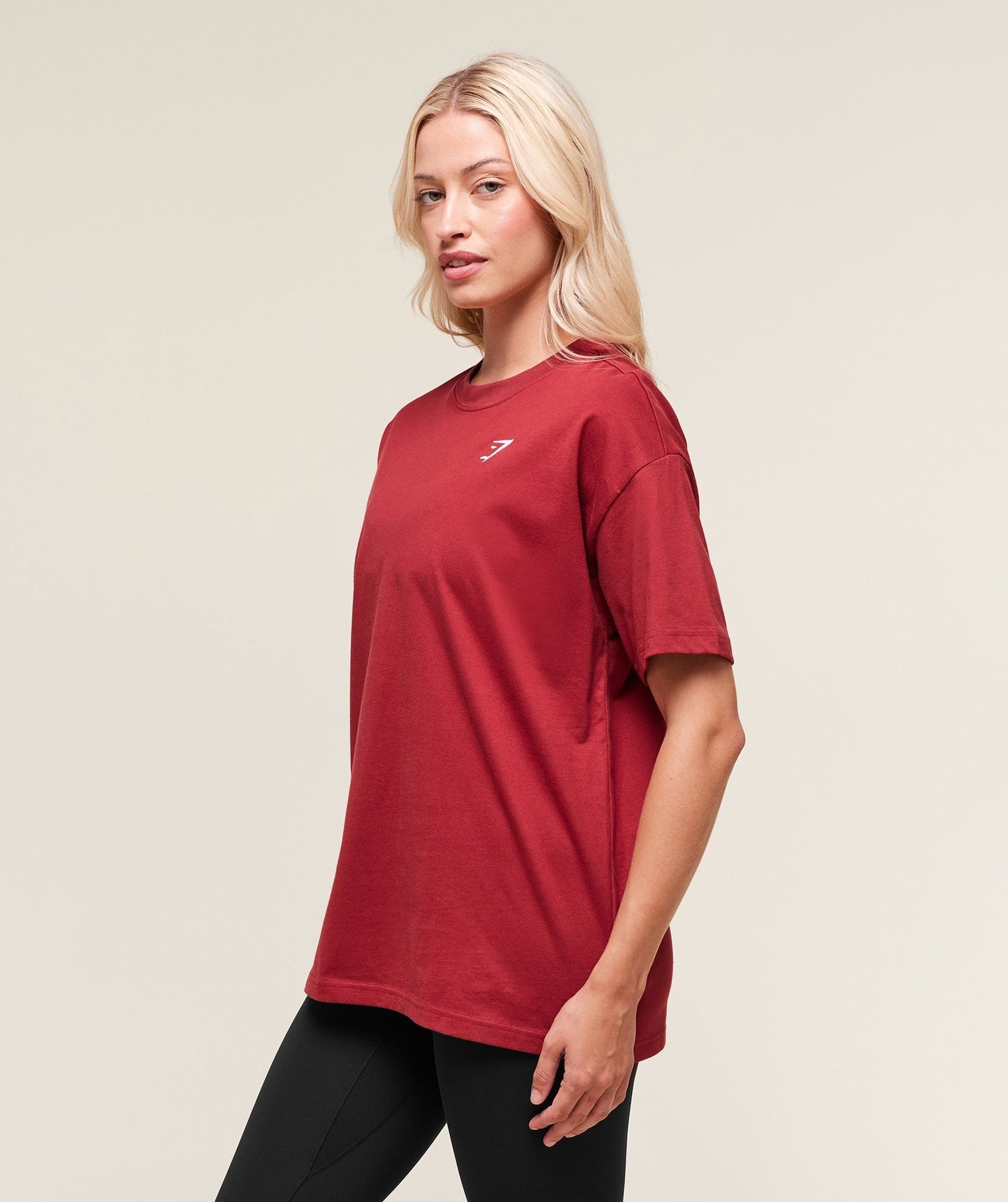 Gymshark Training Oversized T-Shirt - Athletic Burgundy