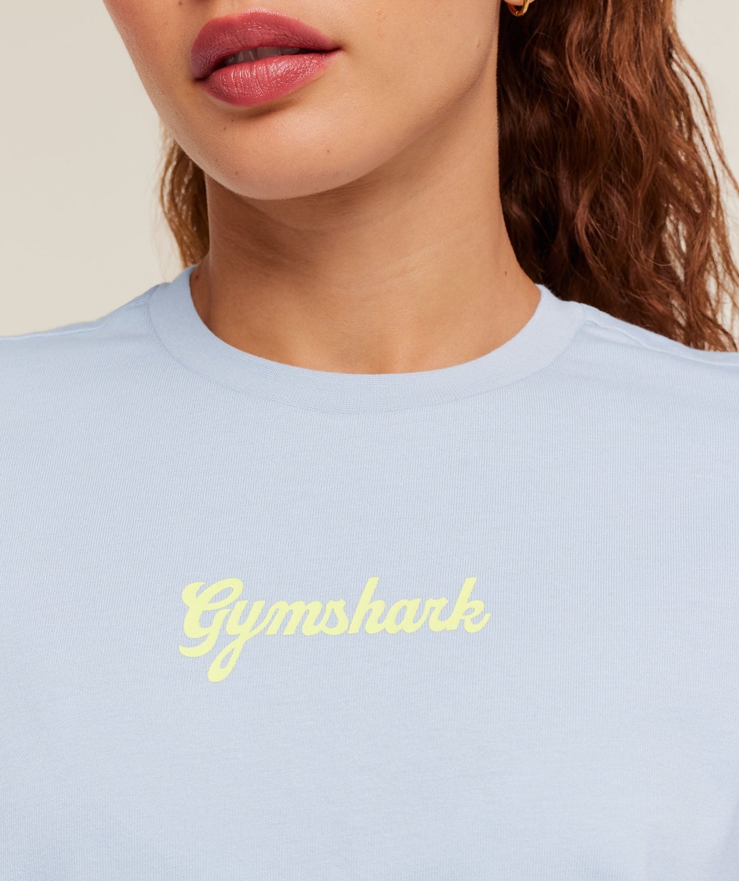 Gymshark Après-Lift Club Oversized T-Shirt - GS Smoke Blue