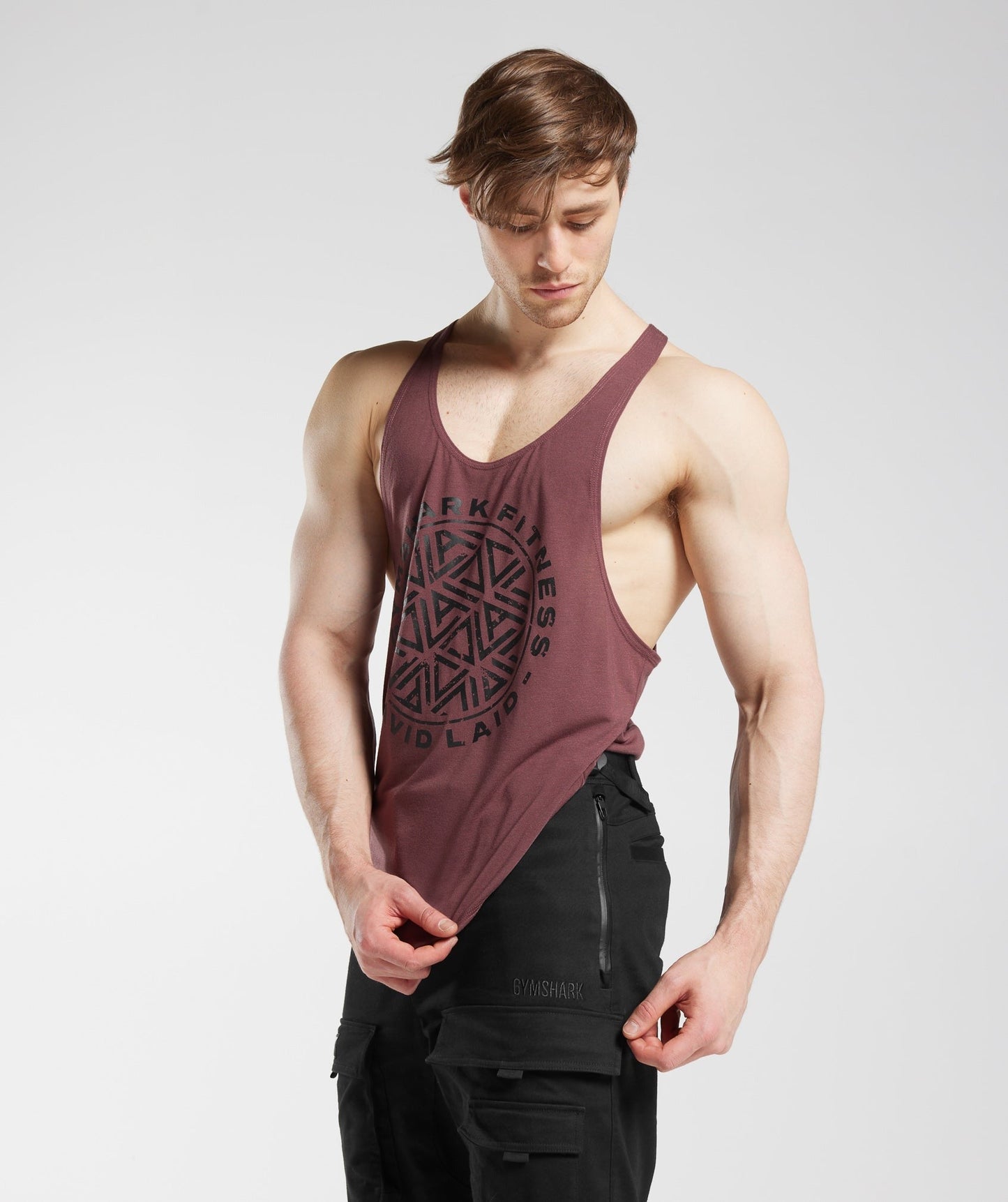 Gymshark GS x David Laid Stringer - Magenta Brown