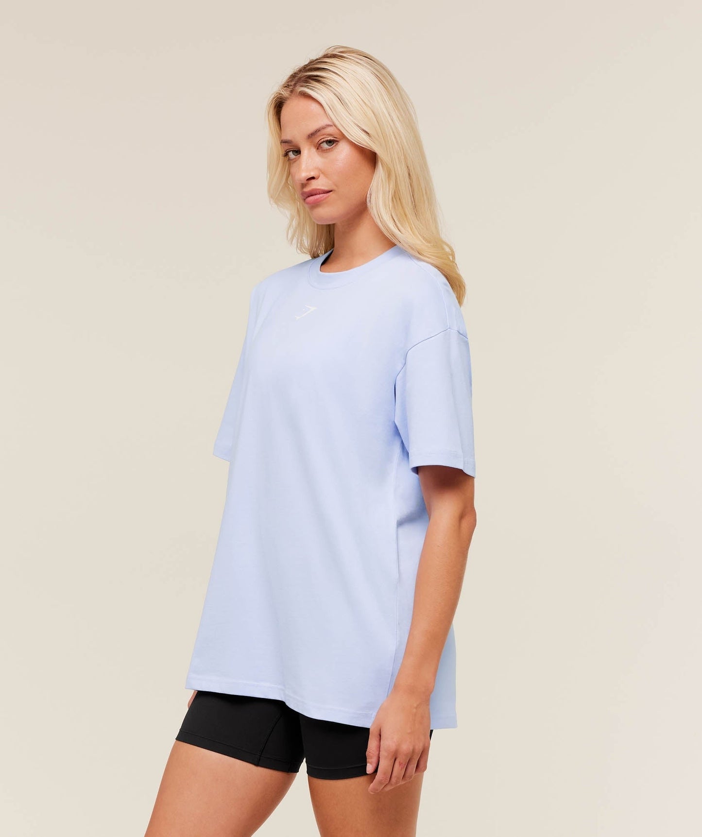 Gymshark Trace Graphic Oversized T-Shirt - Peri Blue