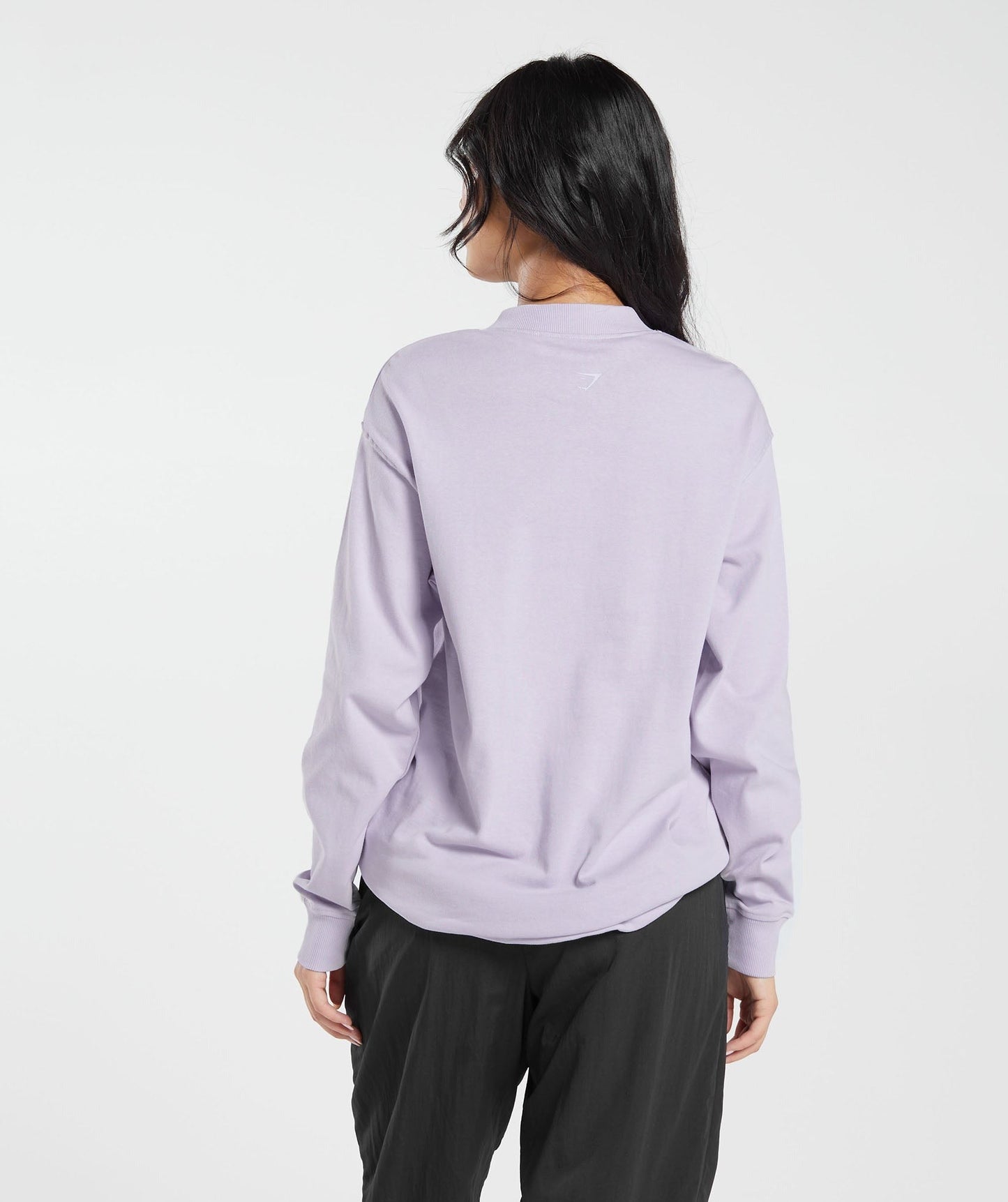 Gymshark Monogram Oversized Long Sleeve Top - Moon Purple