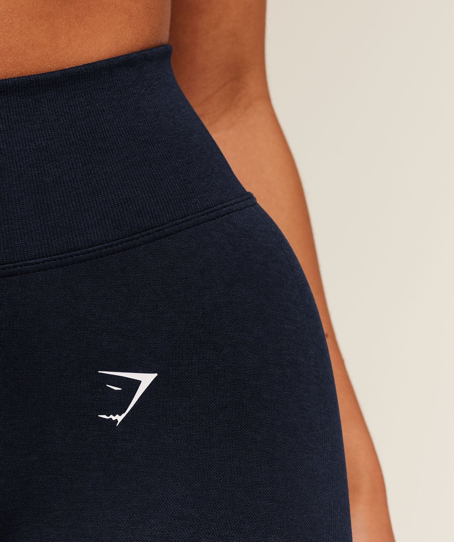 Gymshark Lift Seamless Shorts - Midnight Blue/Black Marl
