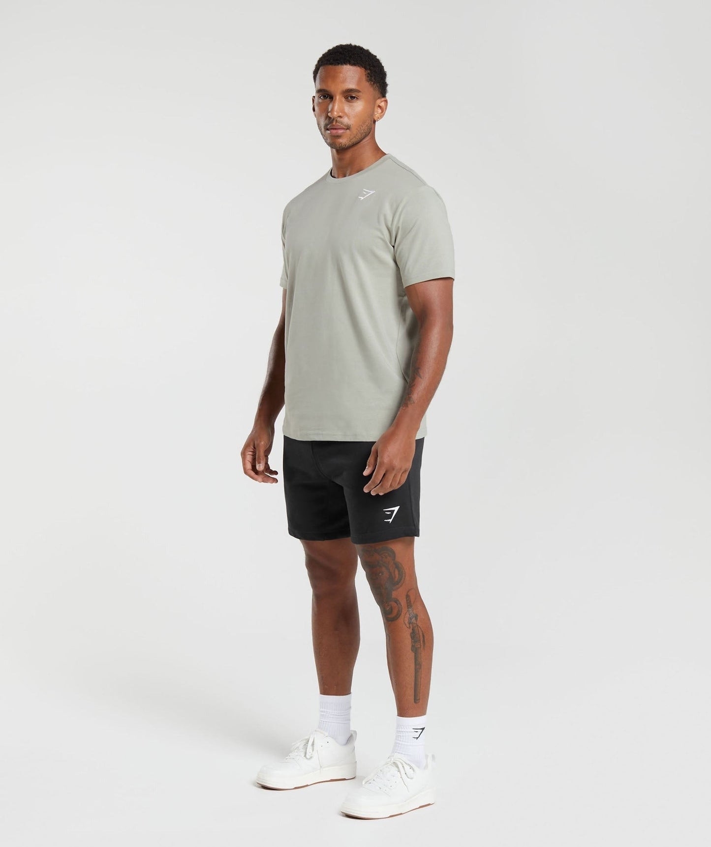 Gymshark Crest T-Shirt - Stone Grey