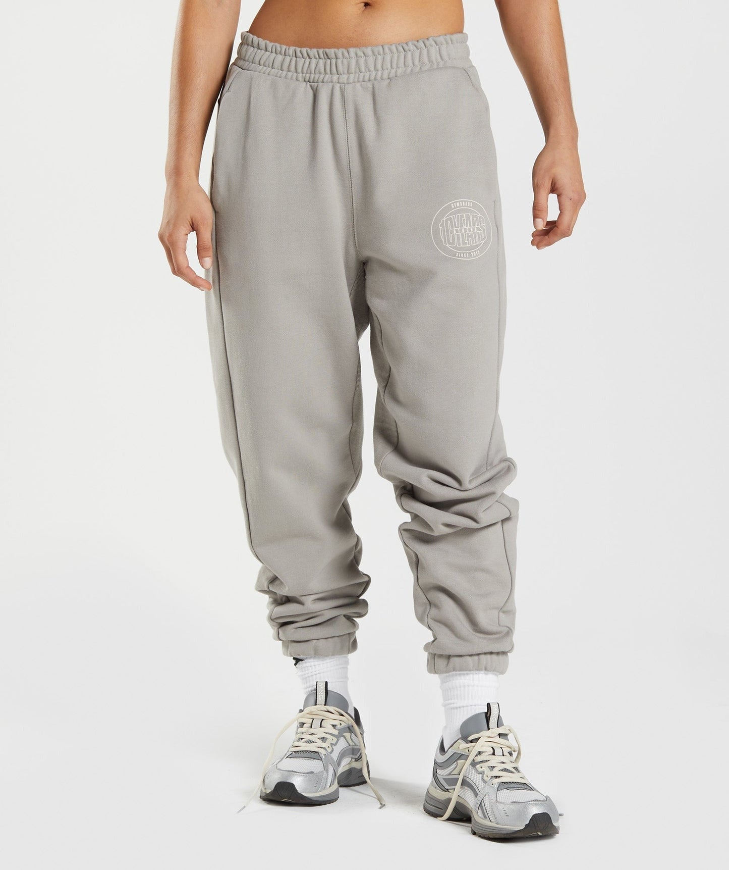 Gymshark GS10 Year Joggers - Ecru Brown