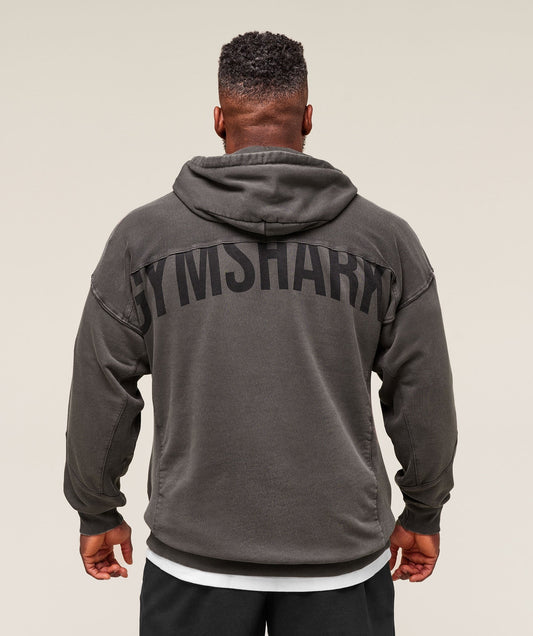 Gymshark Power Washed Hoodie - Grey
