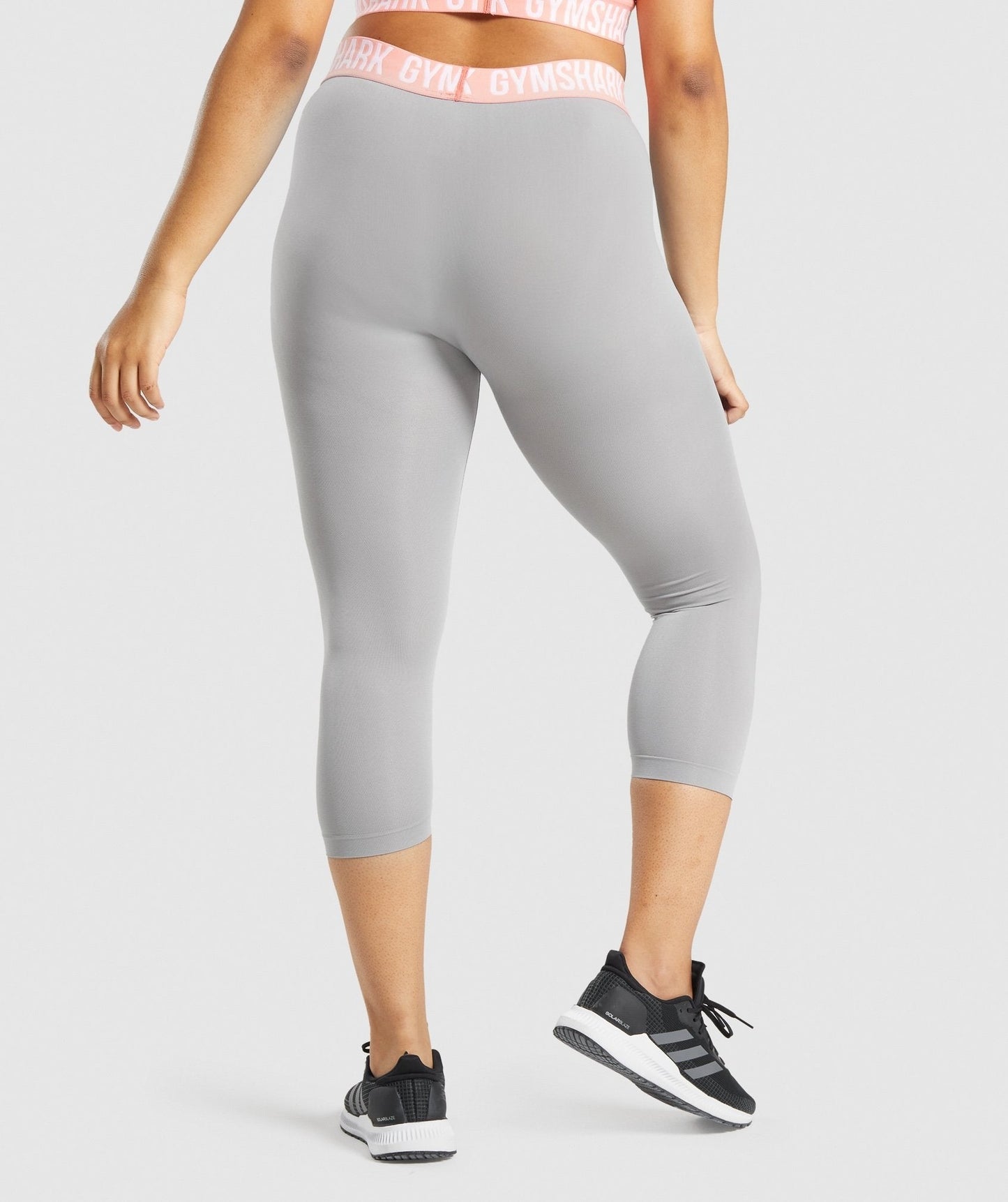Gymshark Fit Seamless Cropped Leggings - Smokey Grey