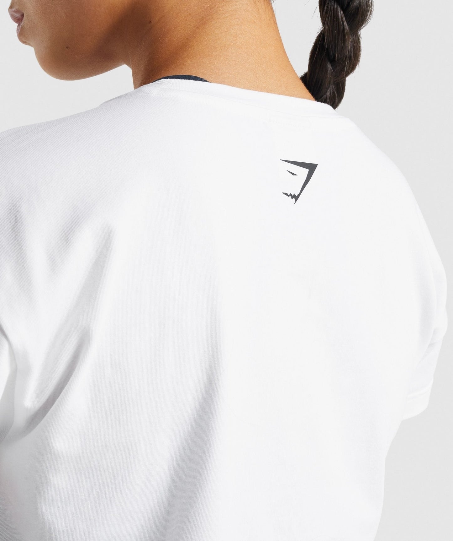 Gymshark Fraction Crop Top - White