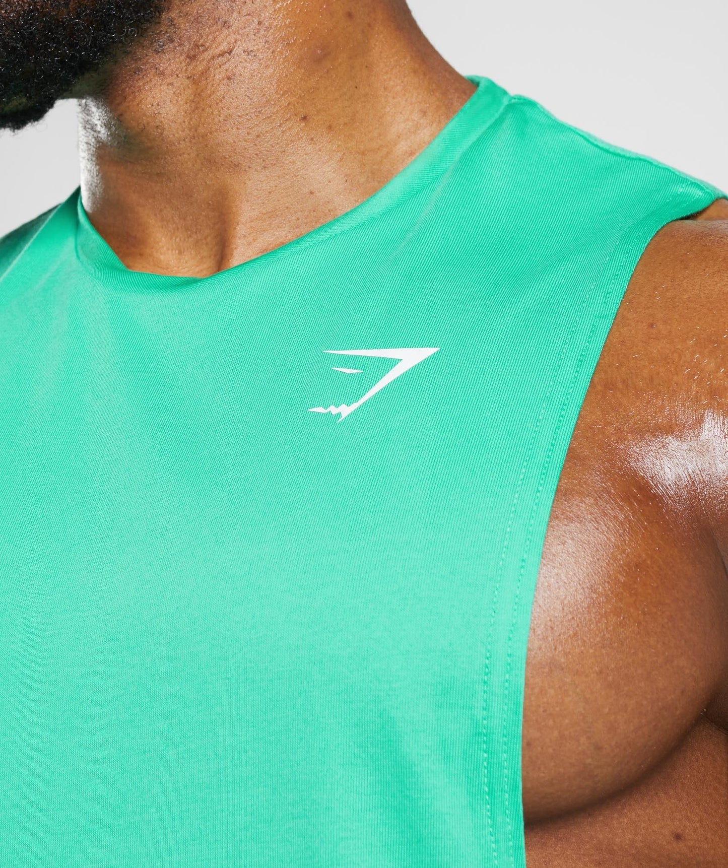 Gymshark React Drop Arm Tank - Tropic Green