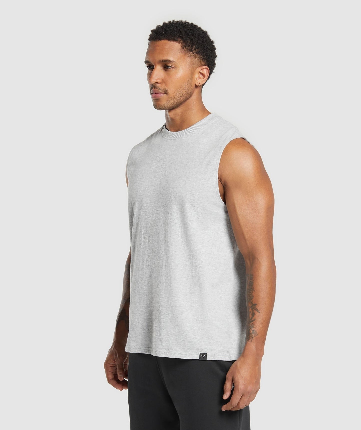 Gymshark Everyday Tank 2 Pack - Black/Light Grey Core Marl