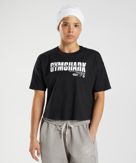 Gymshark GS10 Year Midi Top - Black
