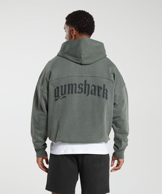 Gymshark Heavyweight Hoodie - Deep Olive Green