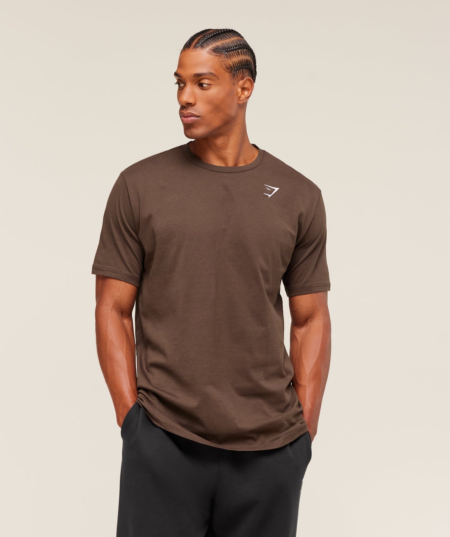 Gymshark Crest T-Shirt - Archive Brown
