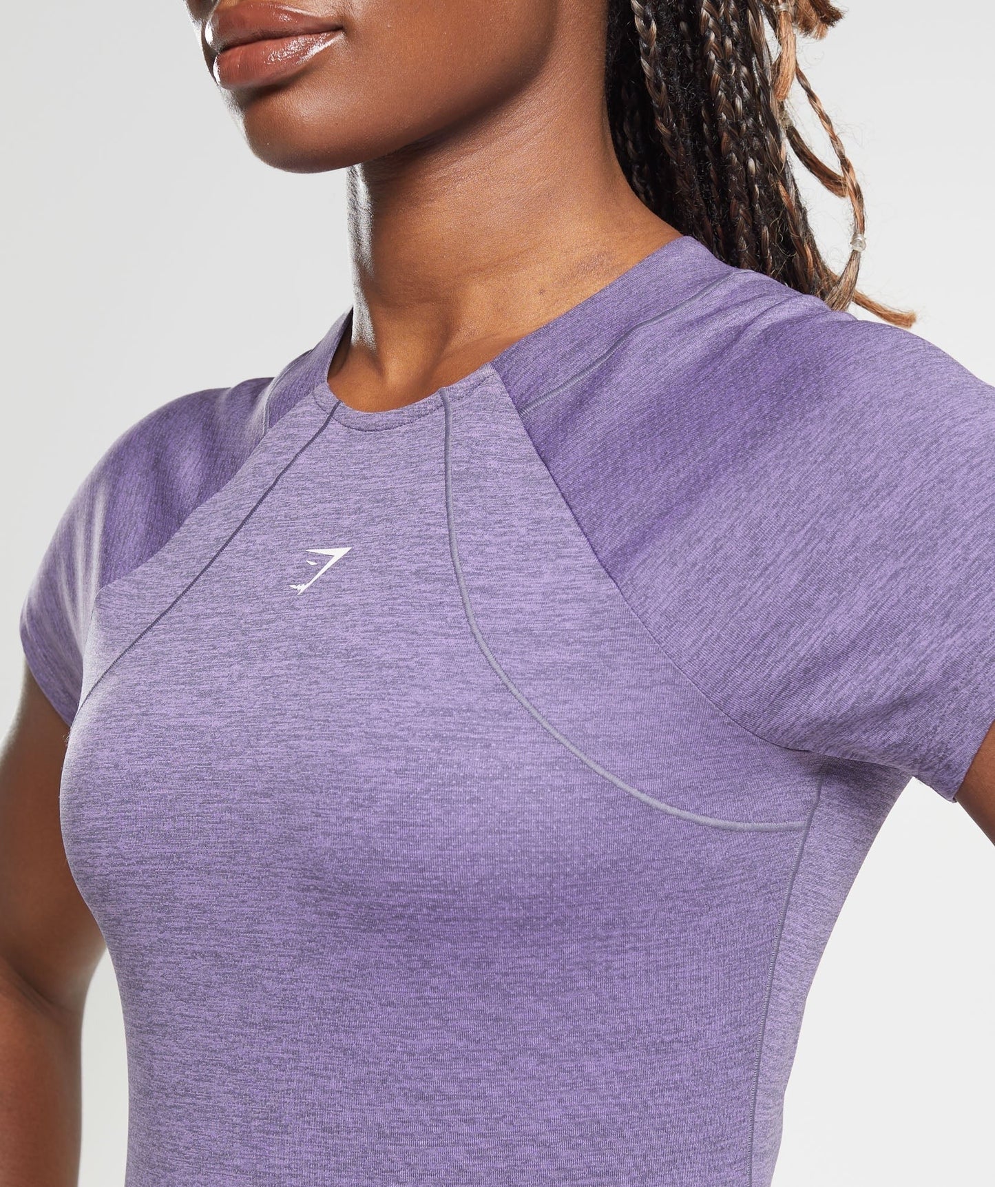 Gymshark Running T-Shirt - Dewberry Purple/Grape Purple