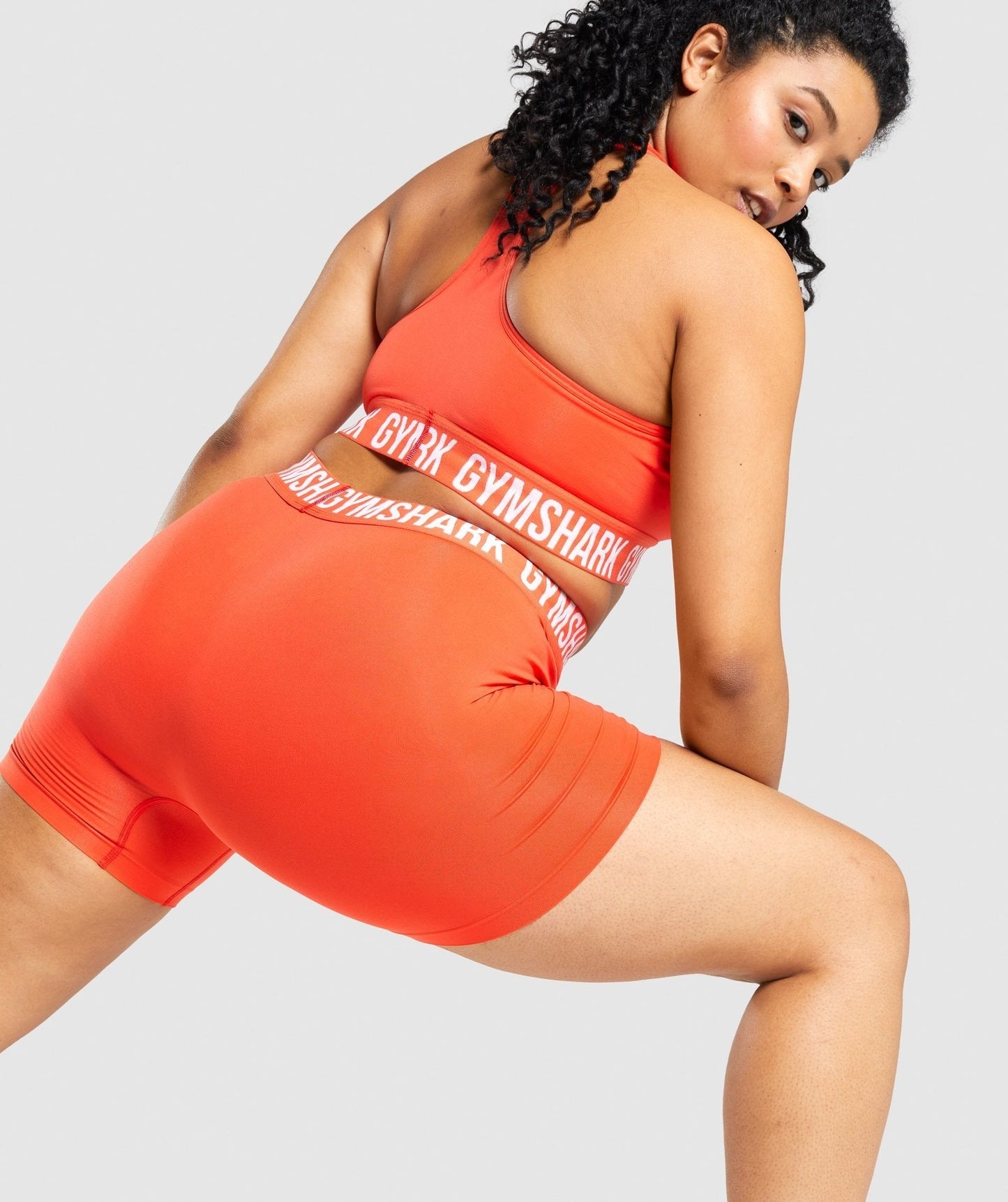 Gymshark Fit Seamless Shorts - Orange