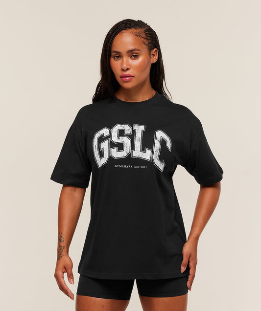 Gymshark GSLC Lifting Club Short Sleeve T-Shirt - Black