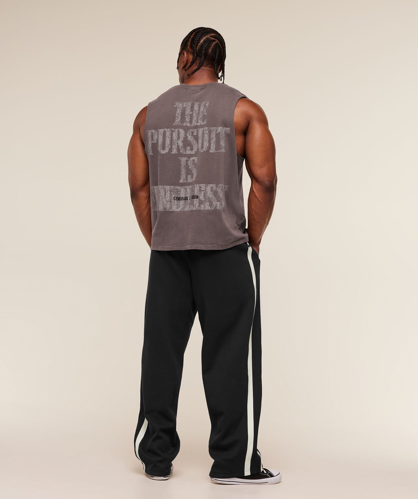 Gymshark x CBUM Washed Sleeveless T-Shirt - Greyed Purple
