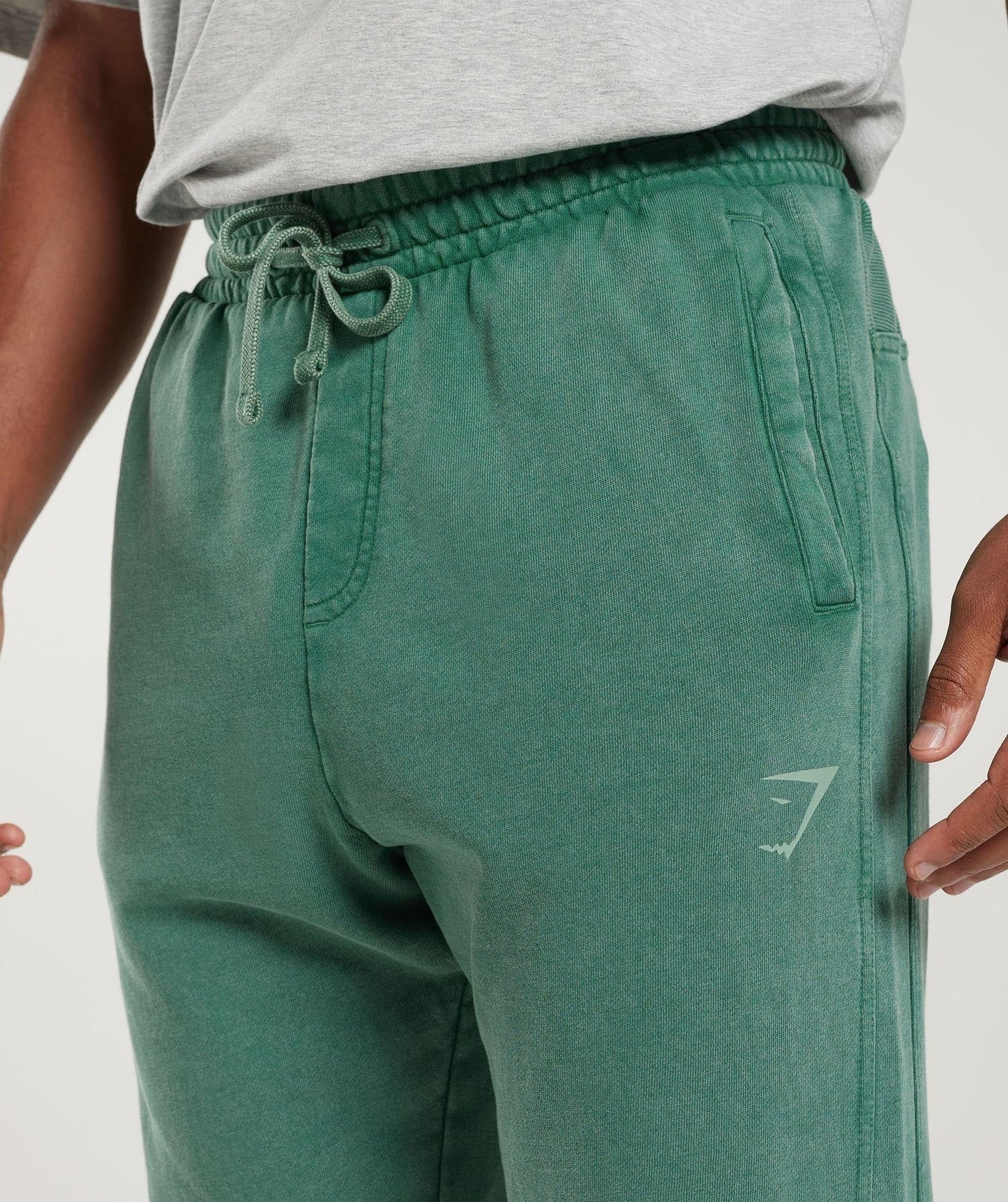 Gymshark Collegiate Joggers - Ink Teal/Acid Wash