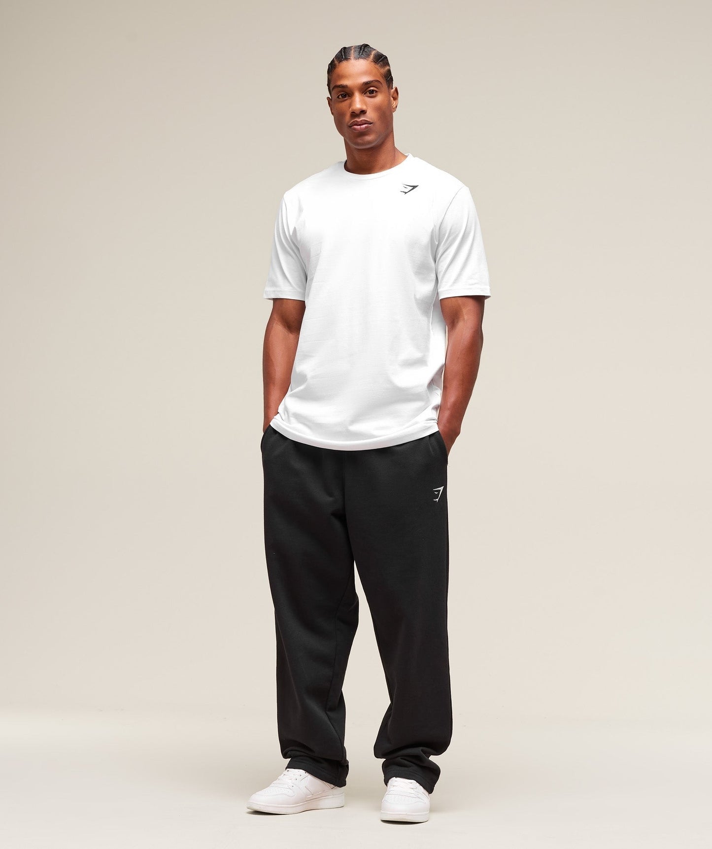 Gymshark Crest T-Shirt (Tall) - White