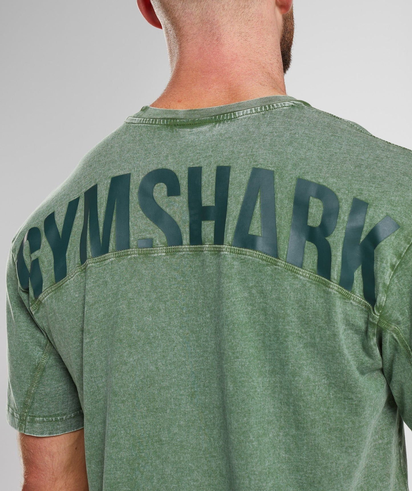 Gymshark Power Washed T-Shirt - Iguana Green