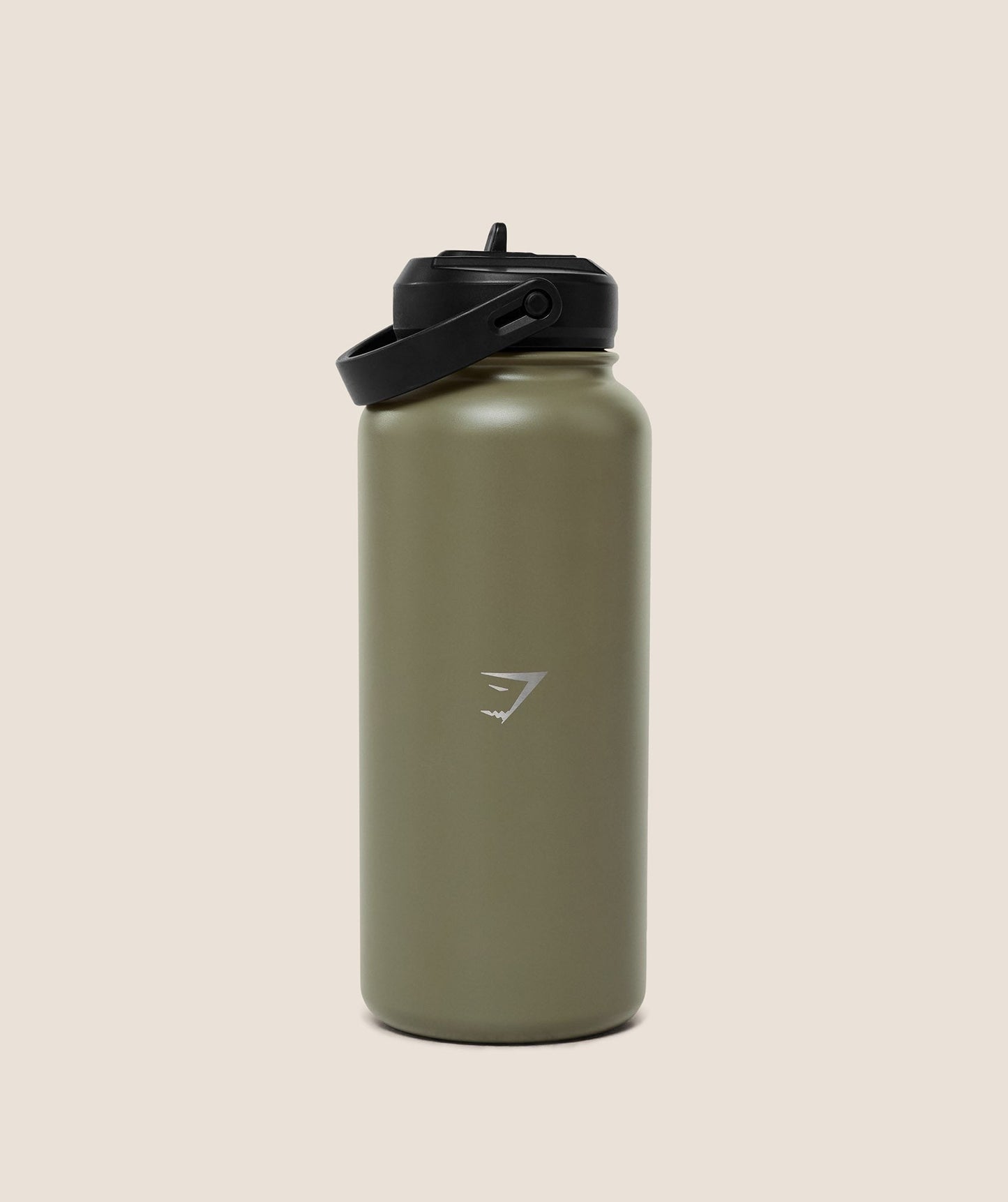 Gymshark Metal Insulated Straw Bottle 1L - GS Grounded Green