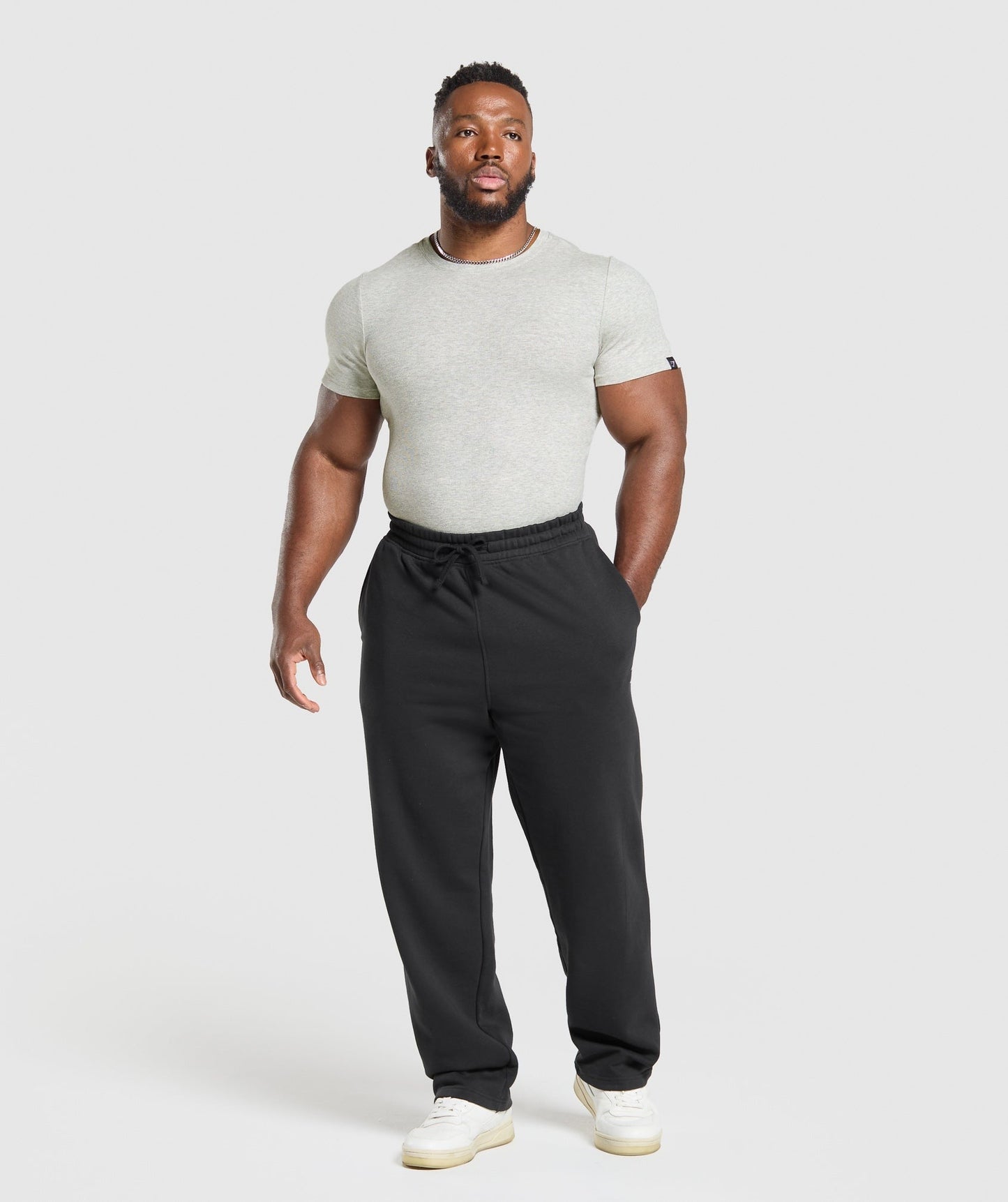 Gymshark Ribbed T-Shirt - Stone Grey Marl