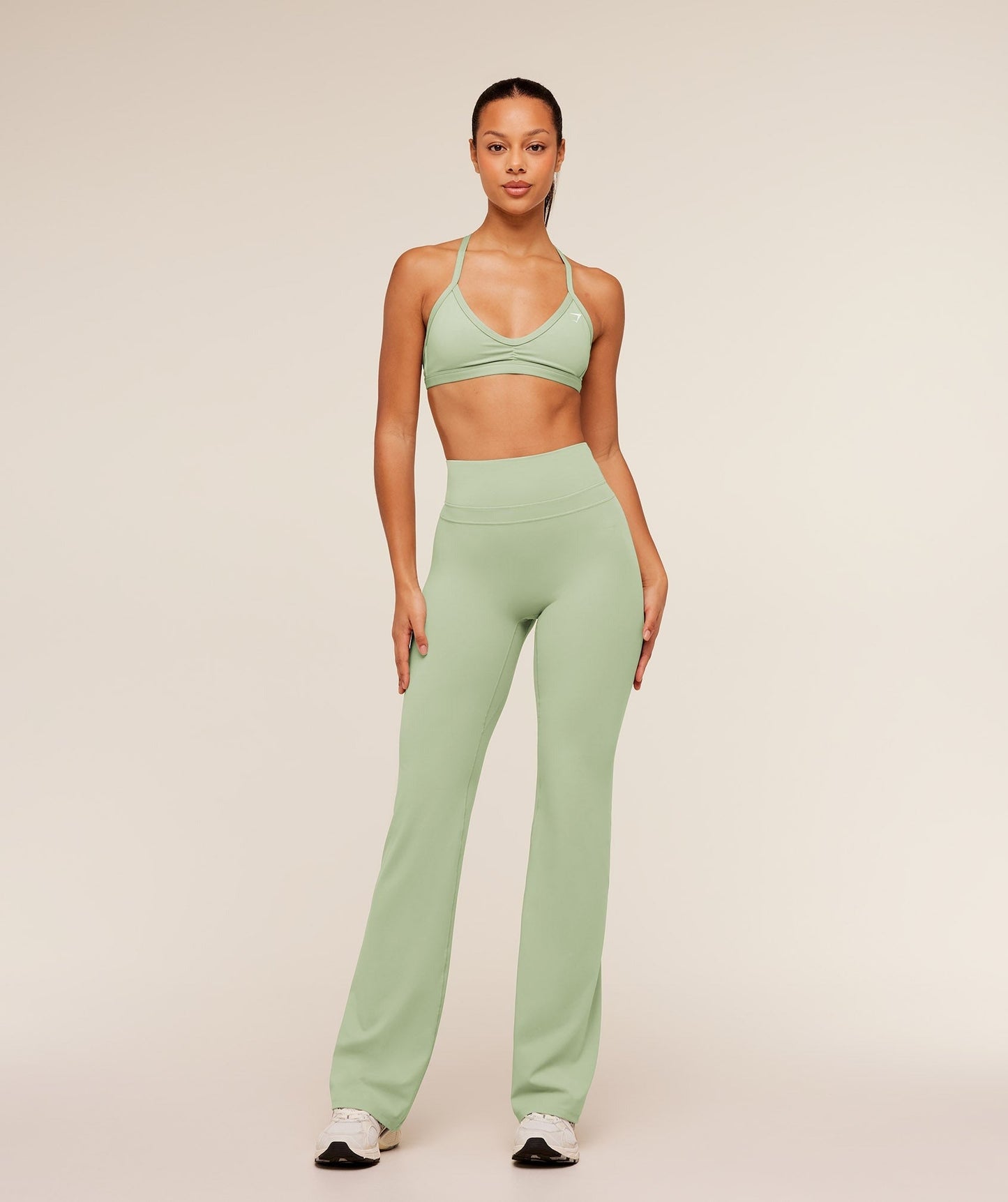 Gymshark Whitney Tall Flared Legging - Haze Green