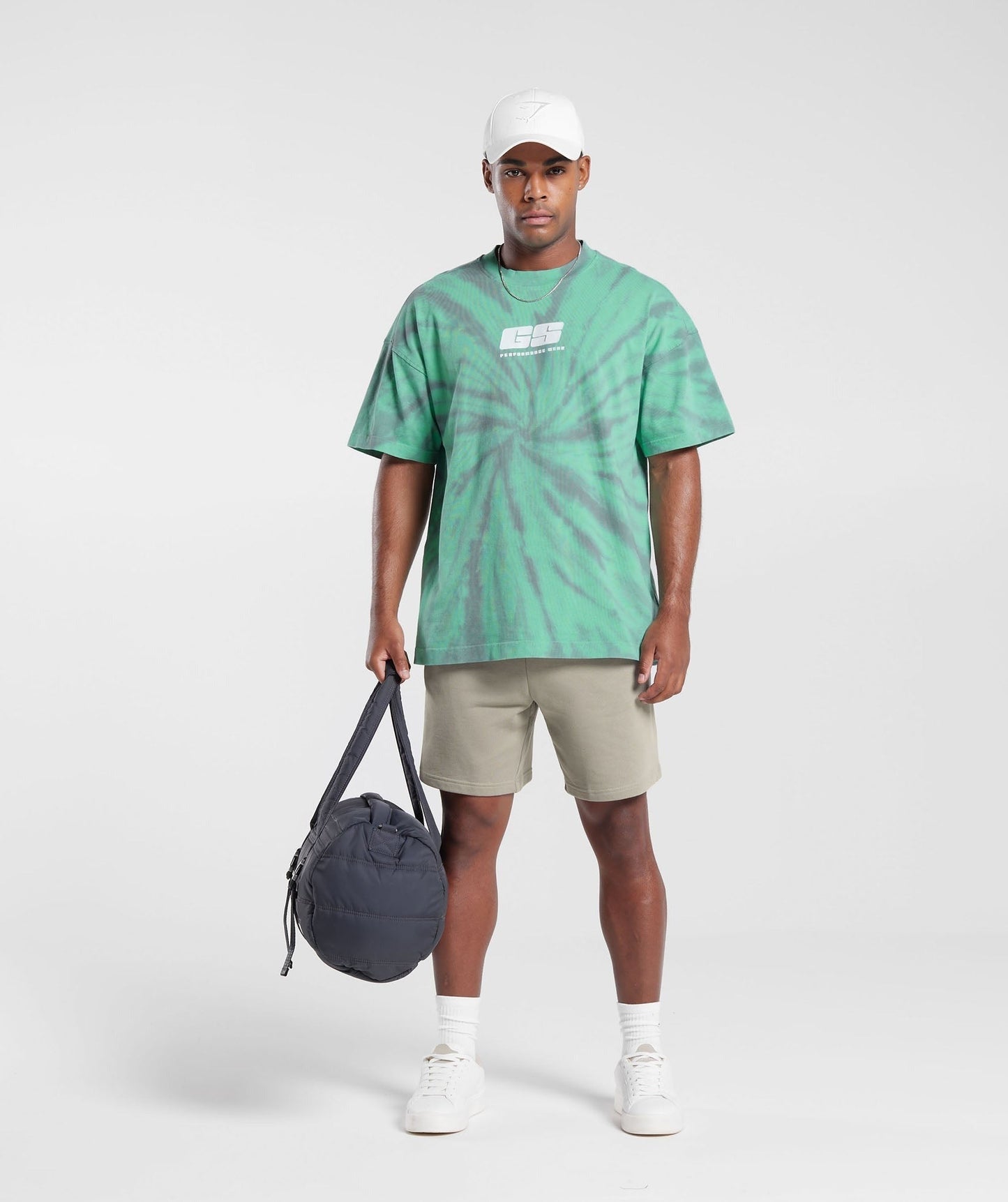 Gymshark Rest Day T-Shirt - Oxidized Green/Silhouette Grey/Spiral Optic Wash