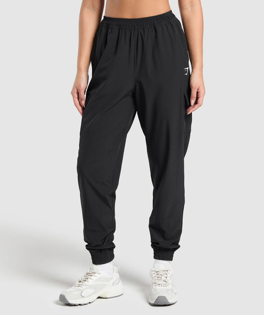 Gymshark Woven Cargo Pants - Black