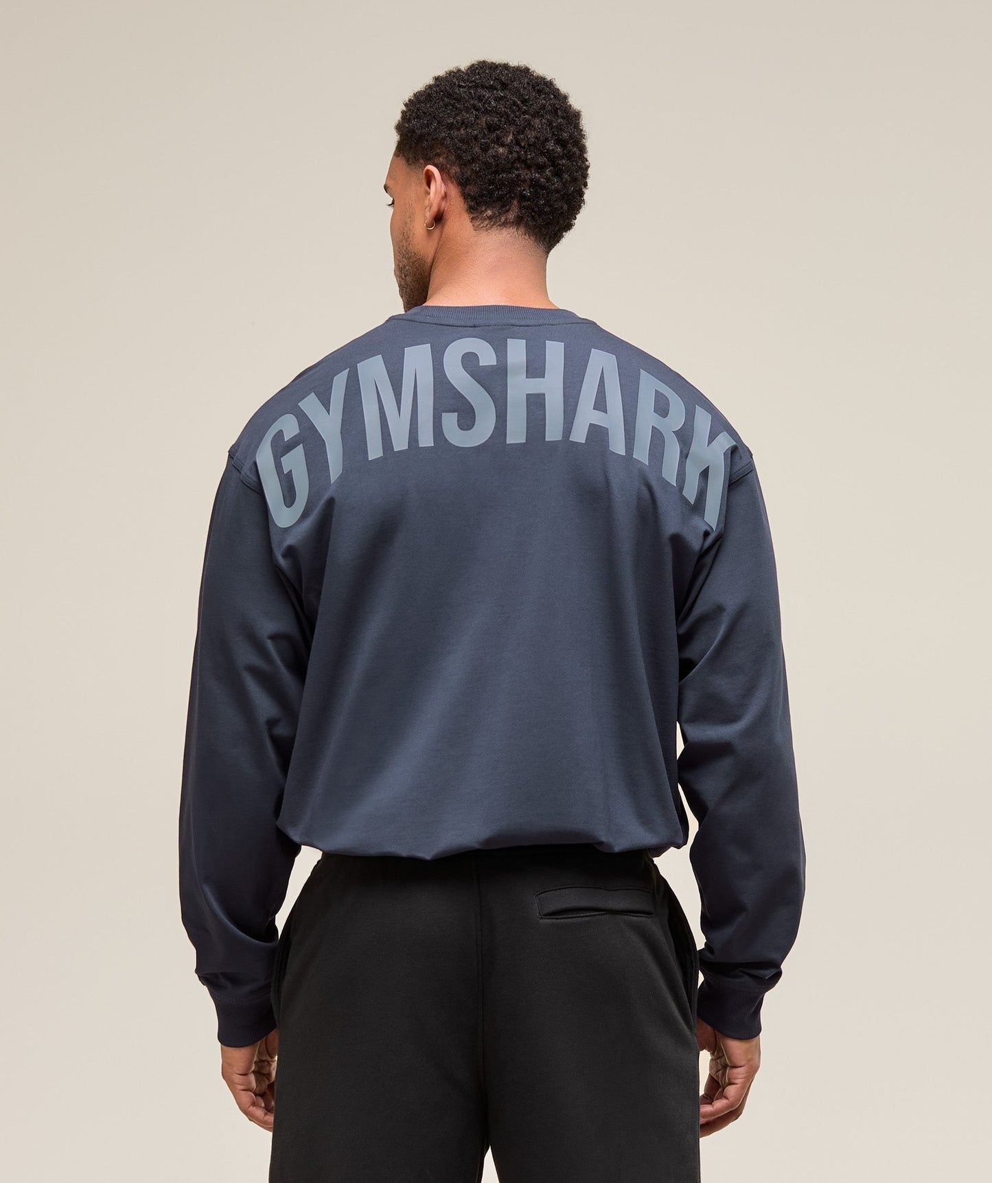 Gymshark Power Long Sleeve T-Shirt - Heavy Blue