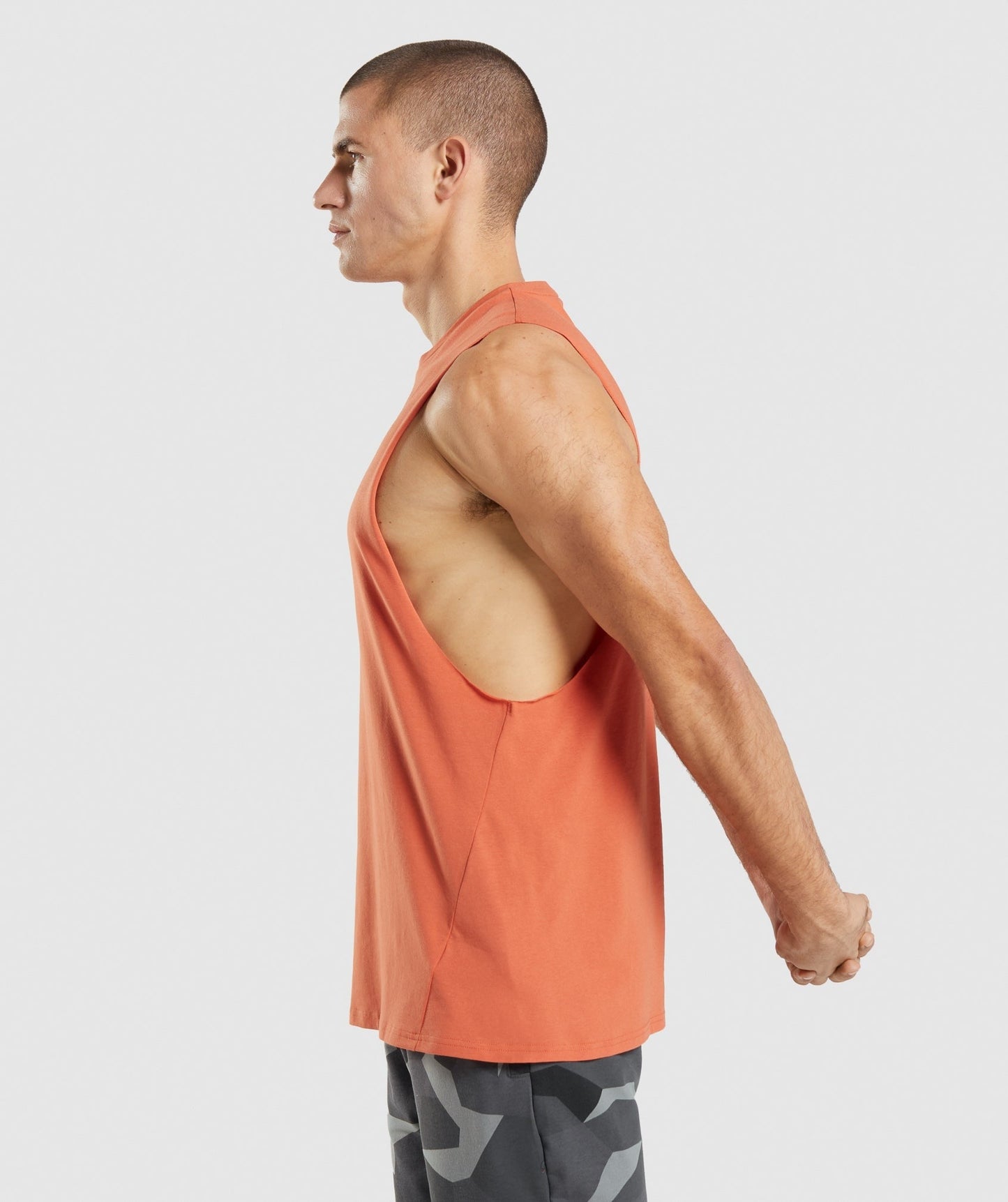 Gymshark Critical 2.0 Drop Arm Tank - Clay Orange