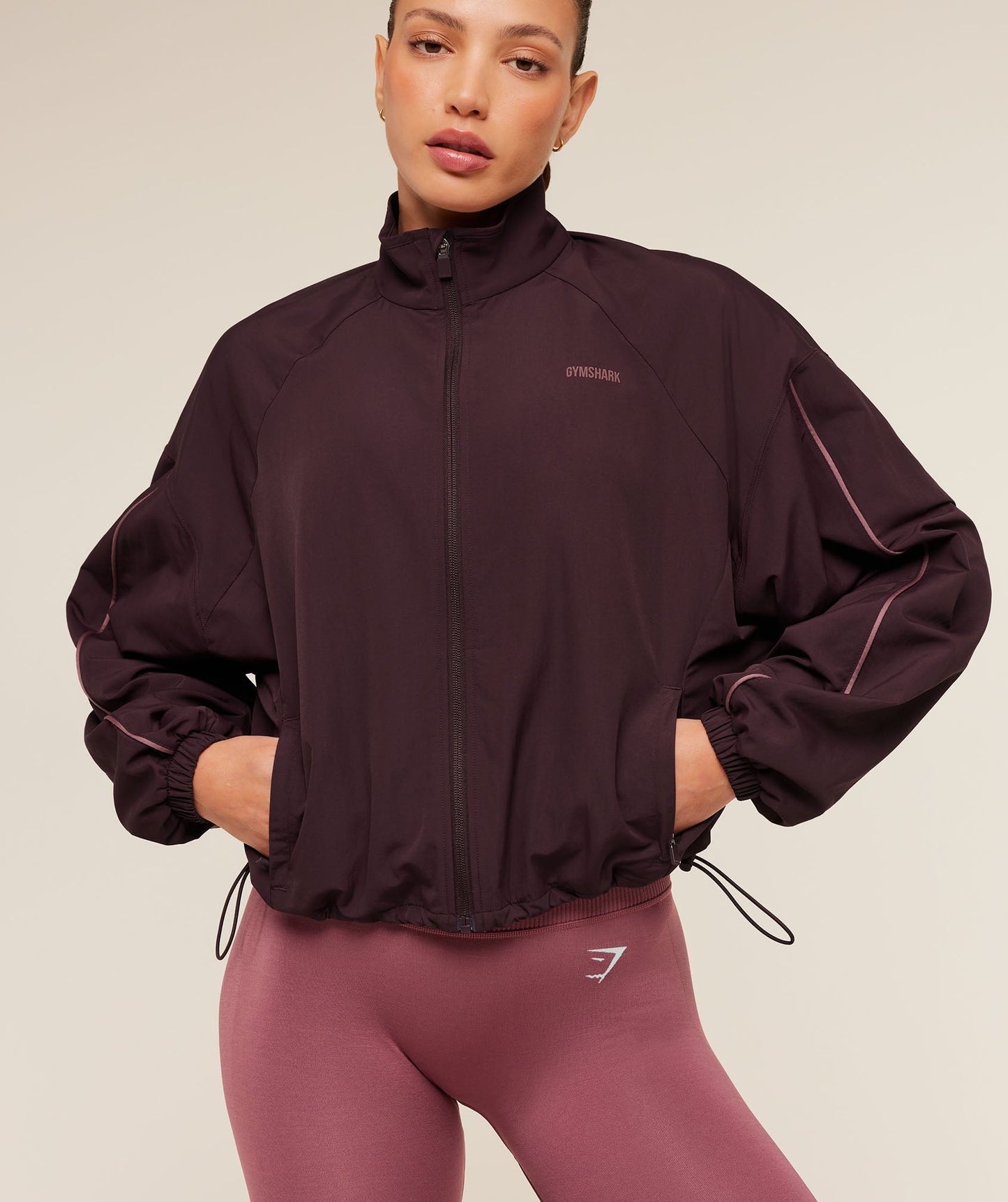 Gymshark To From Zip Through - Cherry Purple/Reset Pink