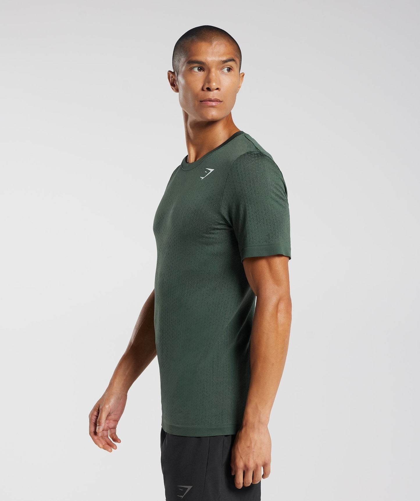 Gymshark Sport Seamless T-Shirt - Fog Green/Black
