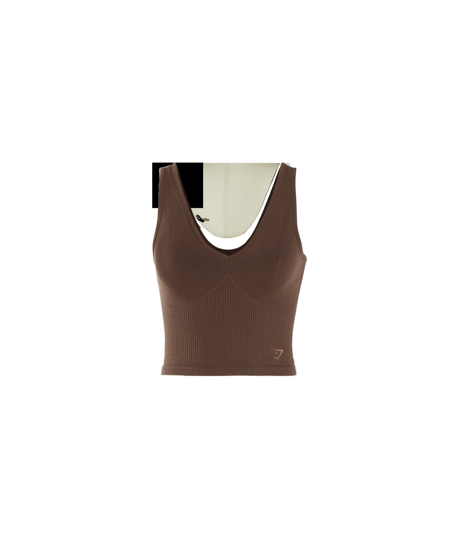 Gymshark Rest Day Seamless Midi Tank - Oak Brown