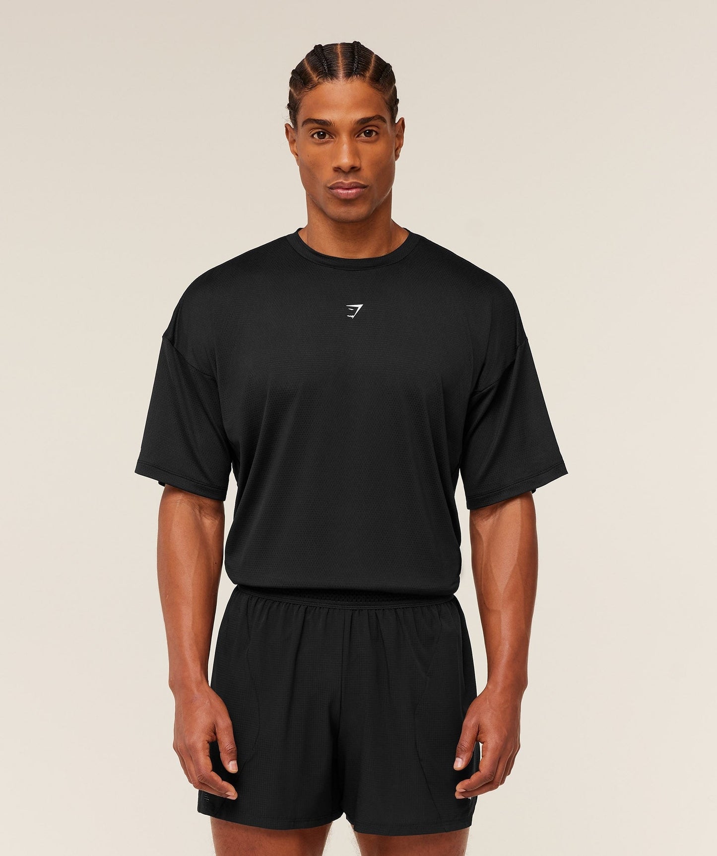 Gymshark Running Graphic T-Shirt - GS Black