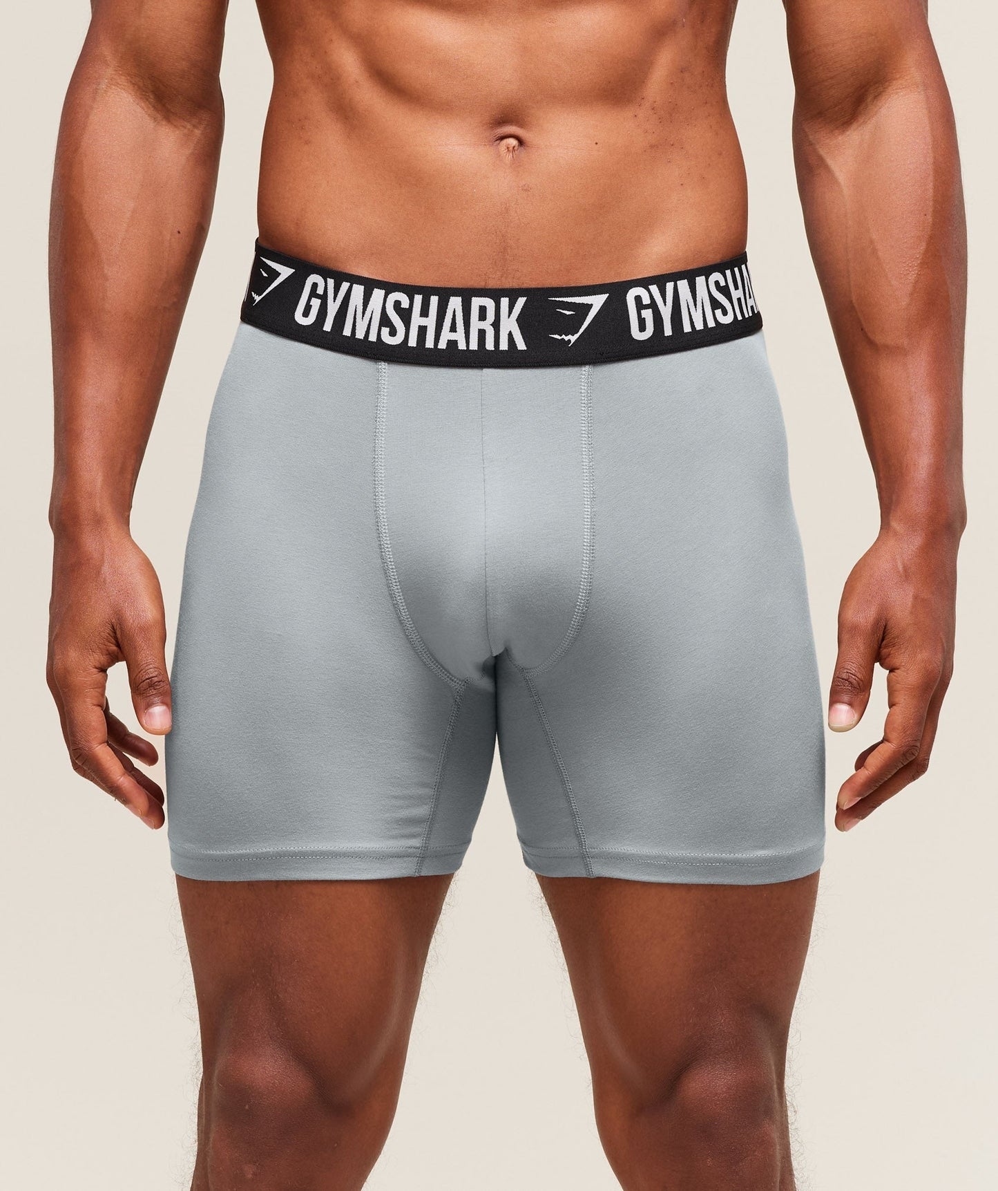 Gymshark Long Boxer Brief 3PK - Denim Grey/Titanium Blue/Black