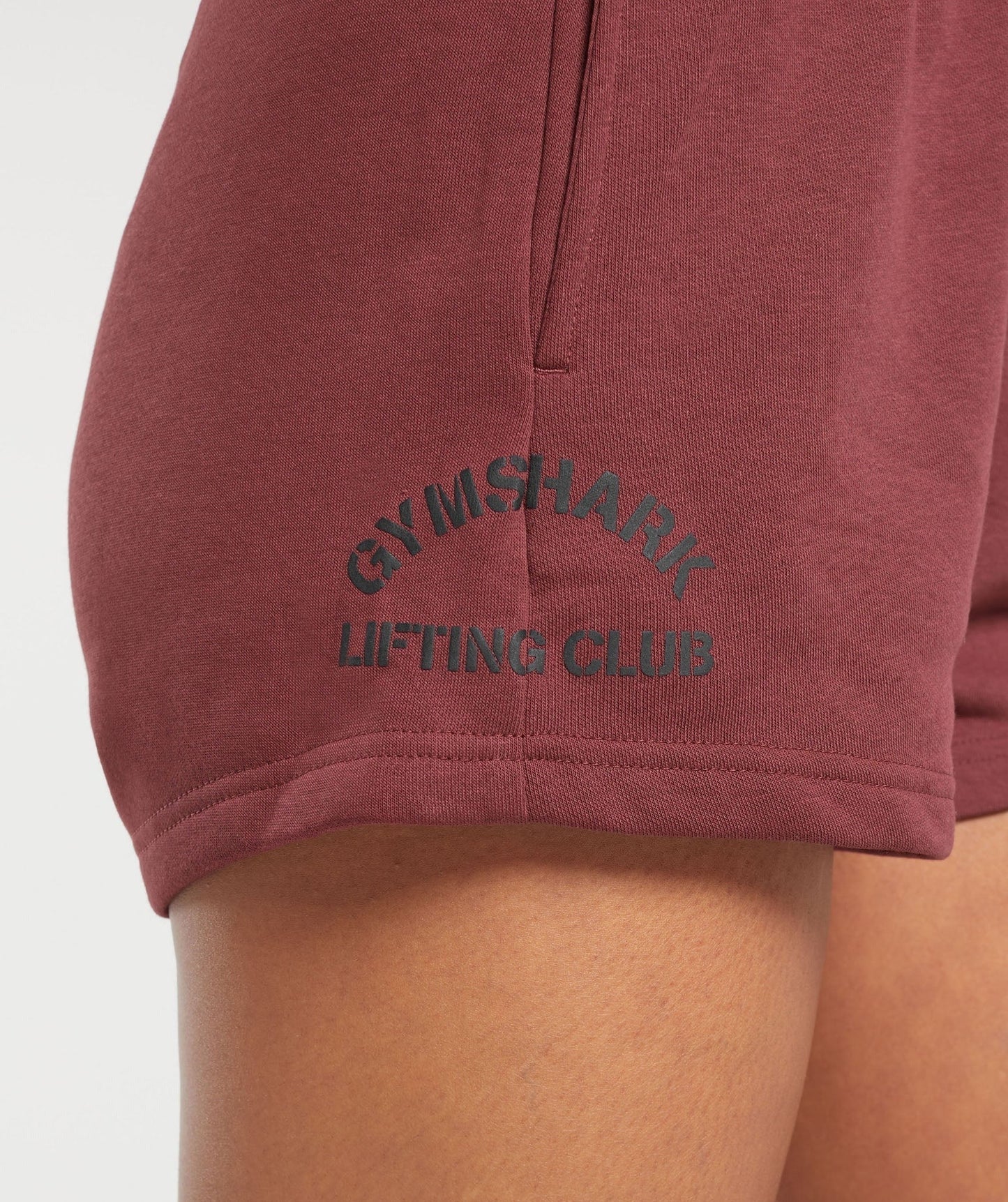 Gymshark Built Graphic Shorts - Washed Burgundy