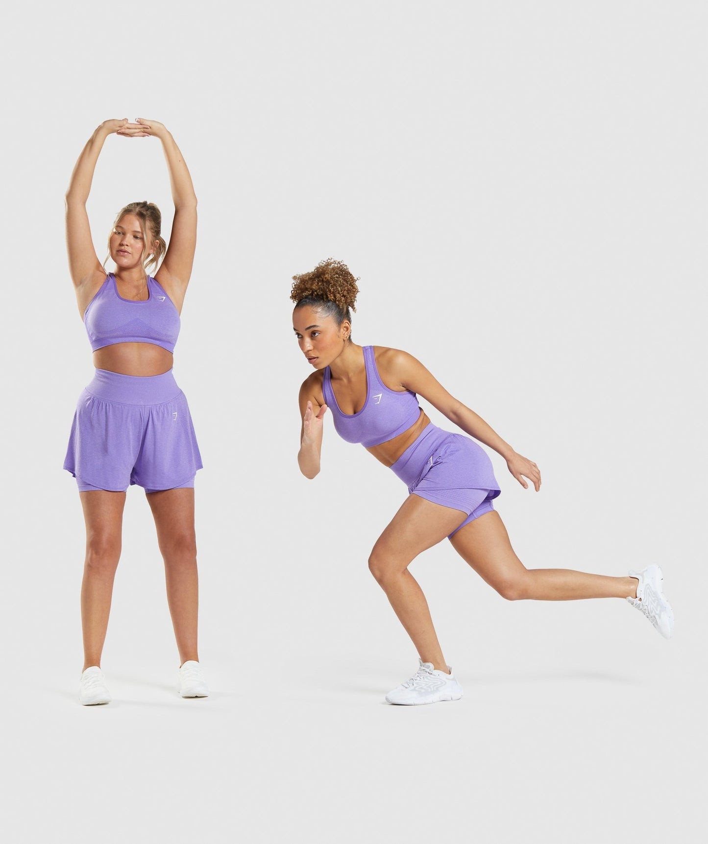 Gymshark Vital 2-in-1 Shorts - Bright Purple Marl