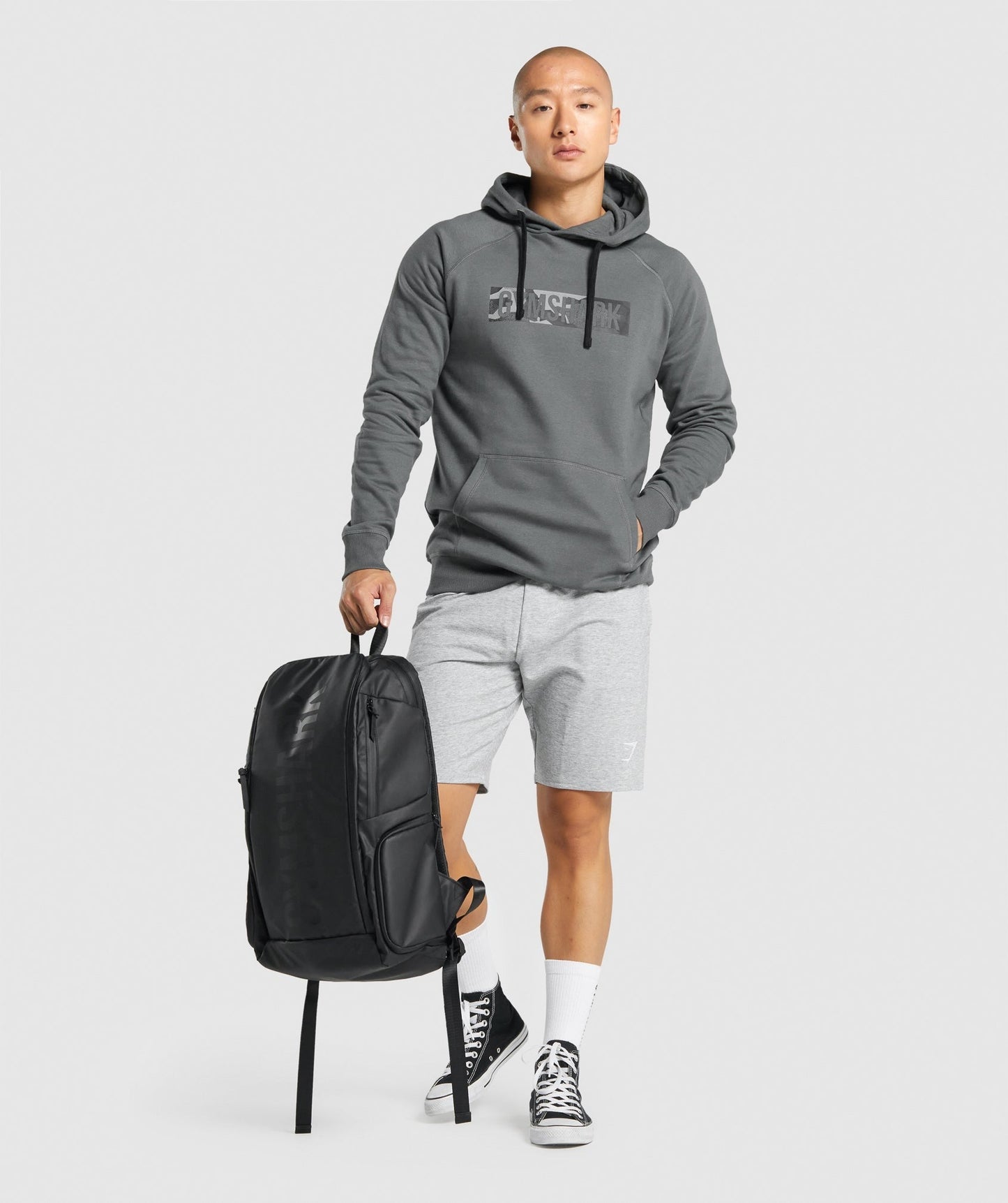 Gymshark Block Infill Hoodie - Charcoal