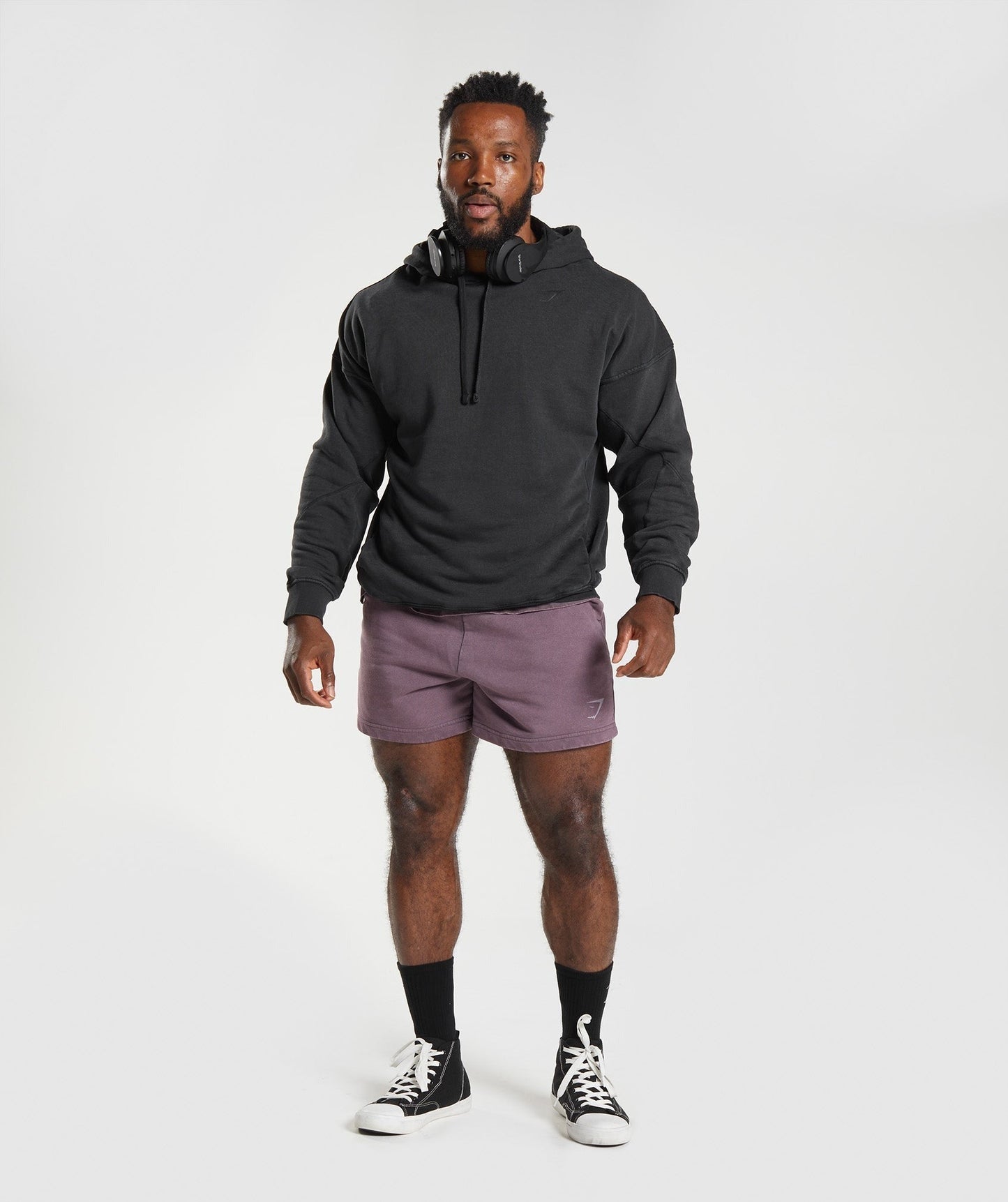 Gymshark Power Washed Hoodie - Black
