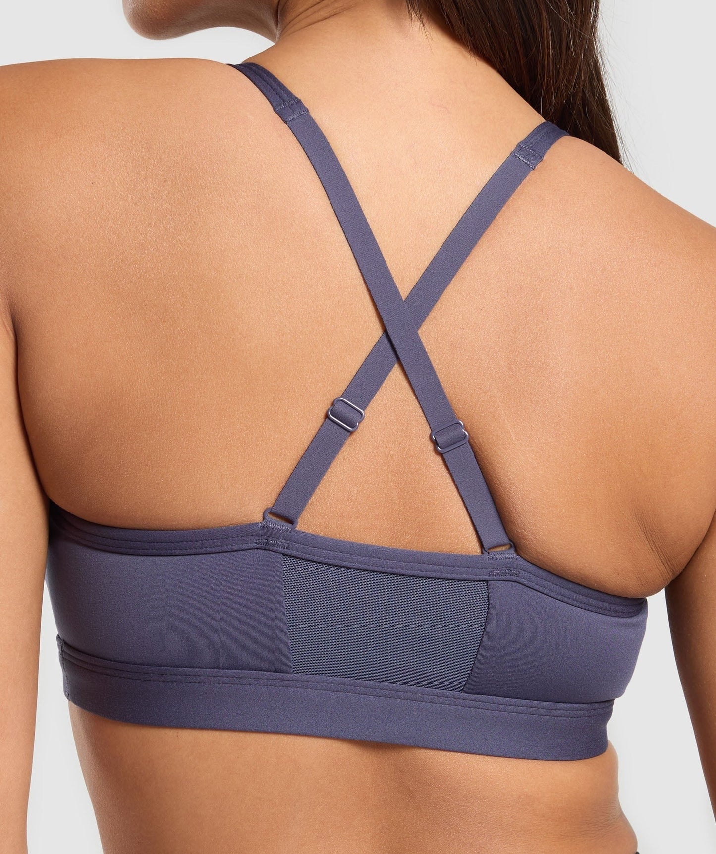 Gymshark Ruched Sports Bra - Weighted Purple